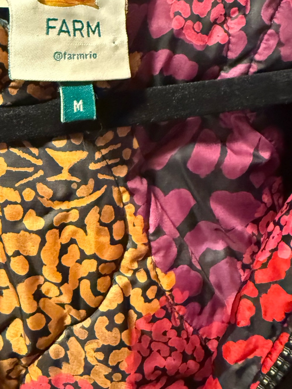 FARM Rio Colorblock Puffer Jacket reversible Coat - Picture 3 of 6